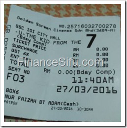 FREE movie ticket FREE movie ticket